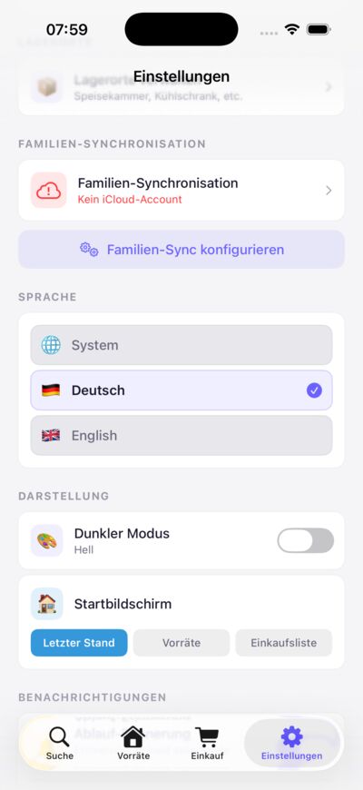 Einstellungen